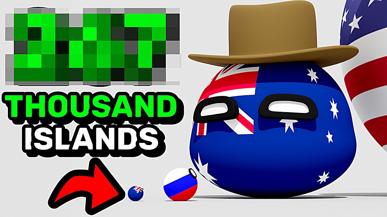 COUNTRIES SCALED BY ISLANDS | Countryballs Animation