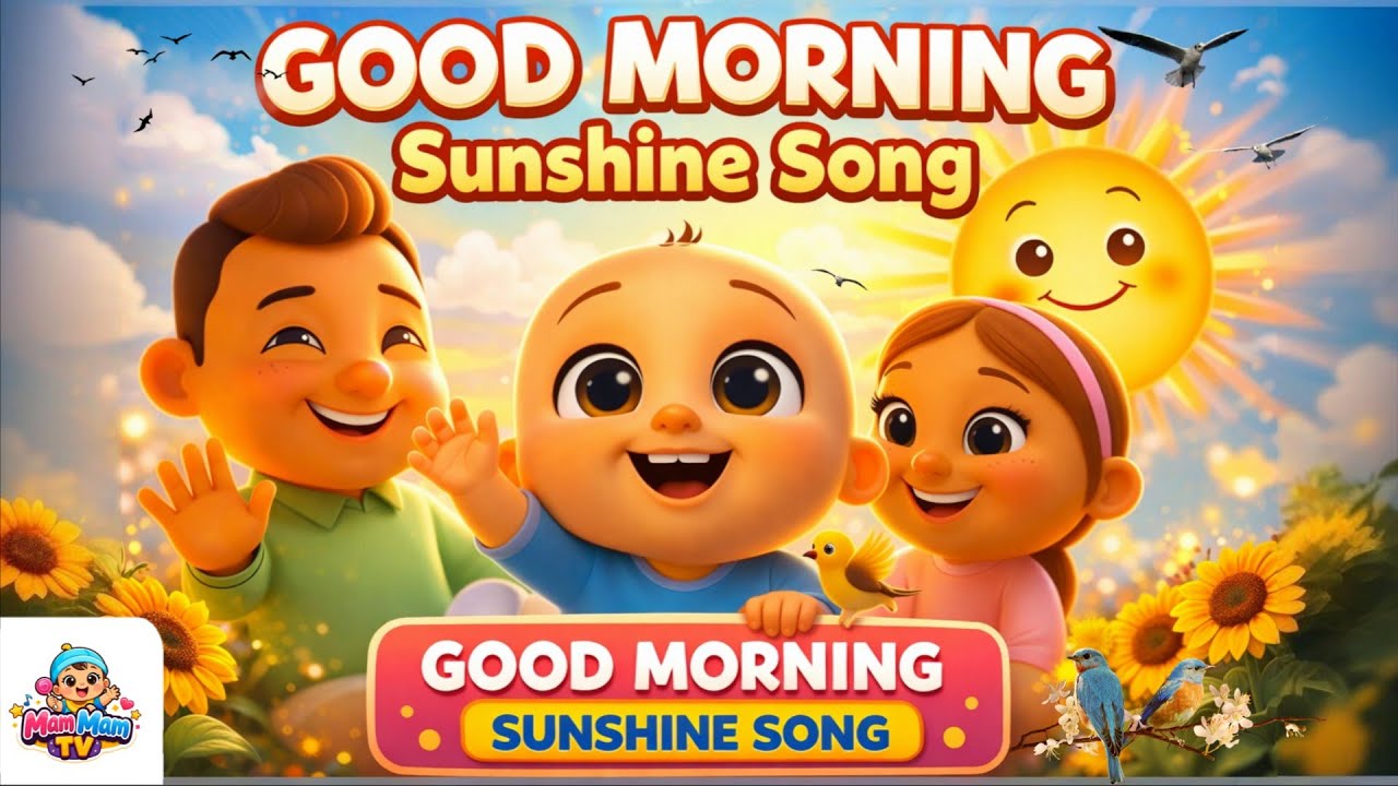 Good Morning Sunshine ☀️ Baby Morning Rhymes | Mam Mam TV