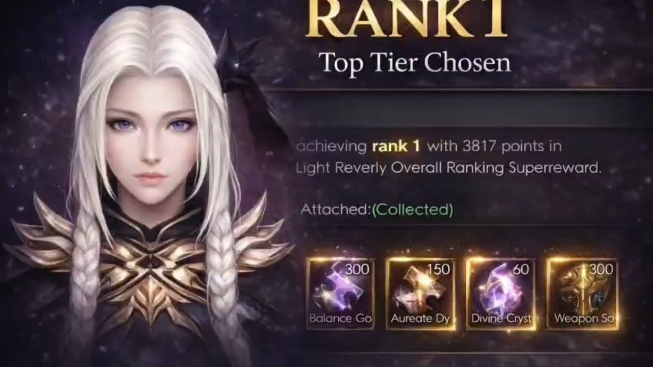 I just took Rank 1 in the Chosen event 🏆