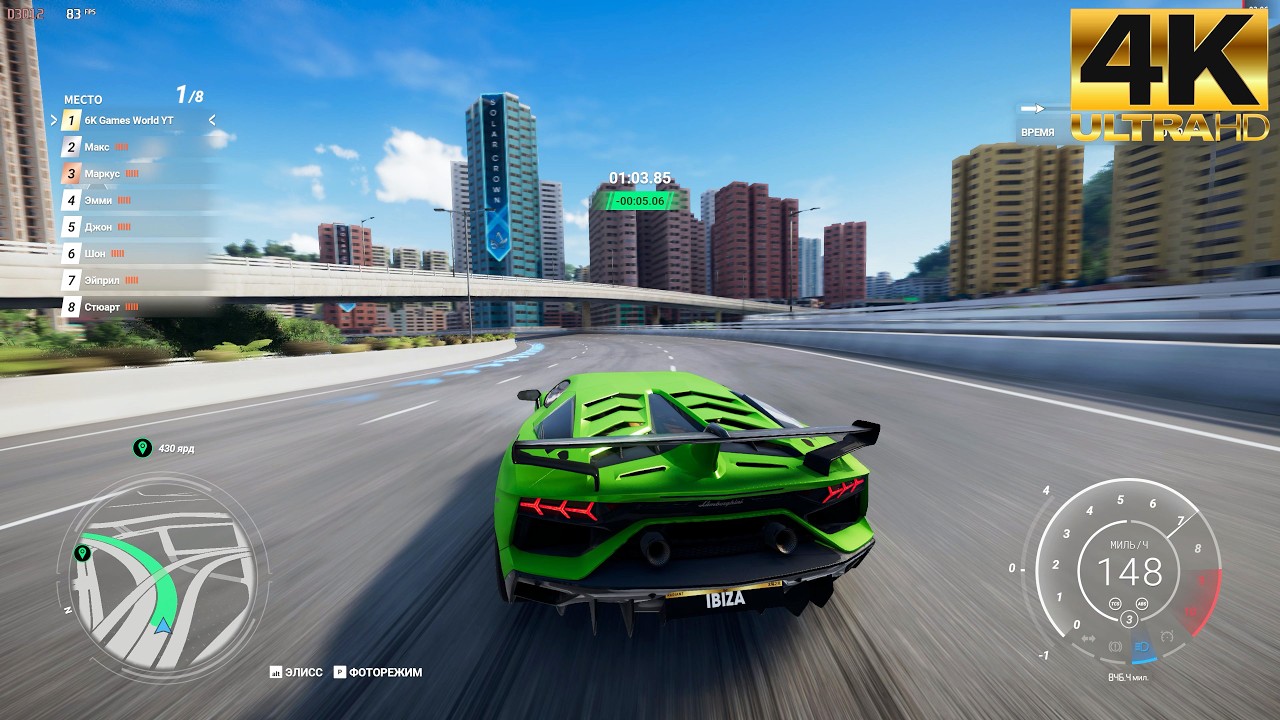 Test Drive Unlimited Solar Crown ➤ Lamborghini Aventador SVJ (2018) Gameplay 4K60FPS (PC UHD)