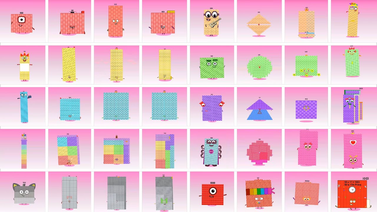 Sprunki OC Numberblocks 100 to 1003 | Incredibox Compilation #sprunki #incredibox #numberblocks
