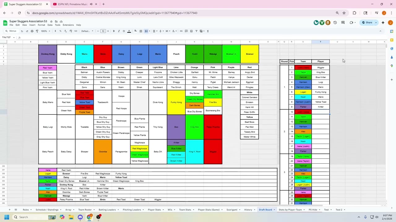 Season 3 SSA Draft