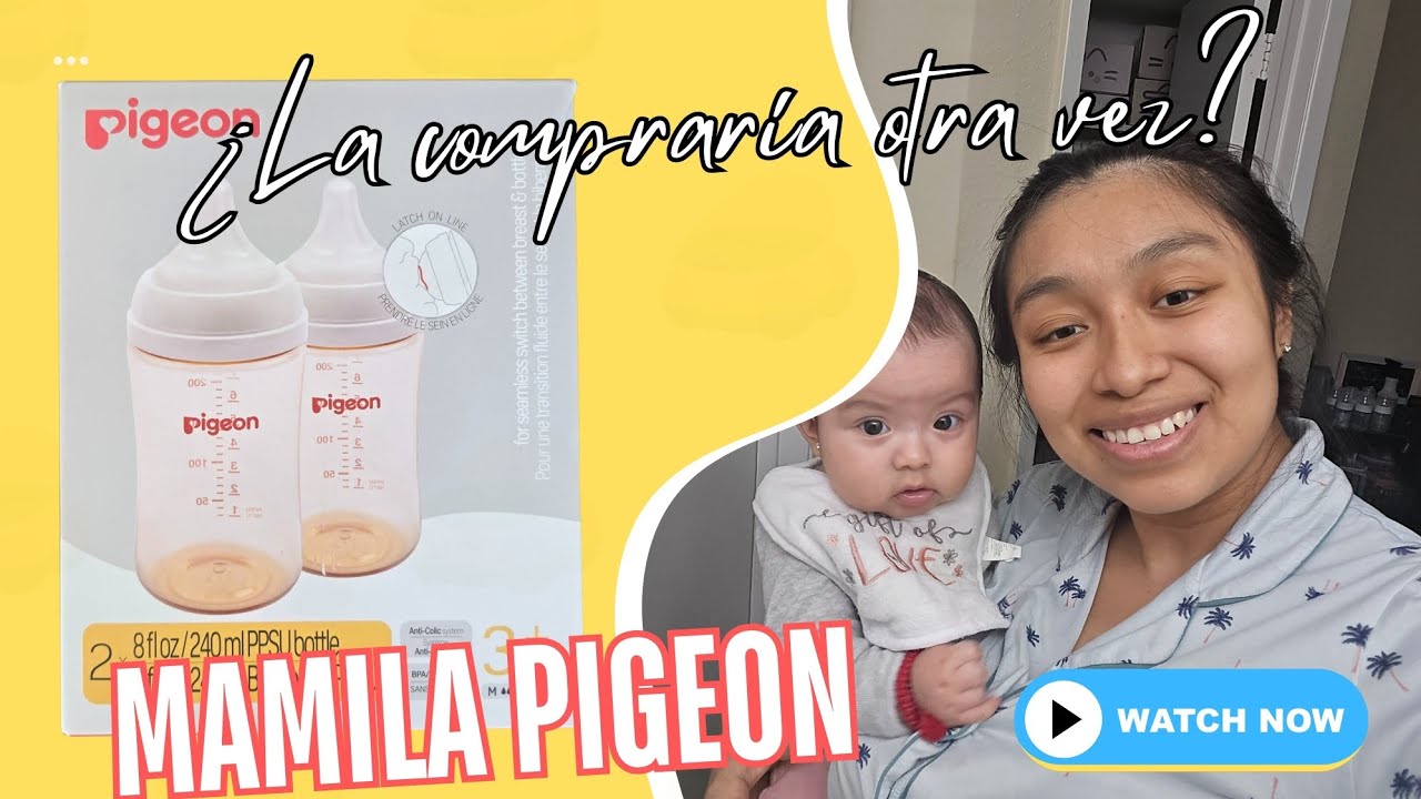 ¿Puede una mamila parecerse al pecho? Probamos la mamila Pigeon 🍼