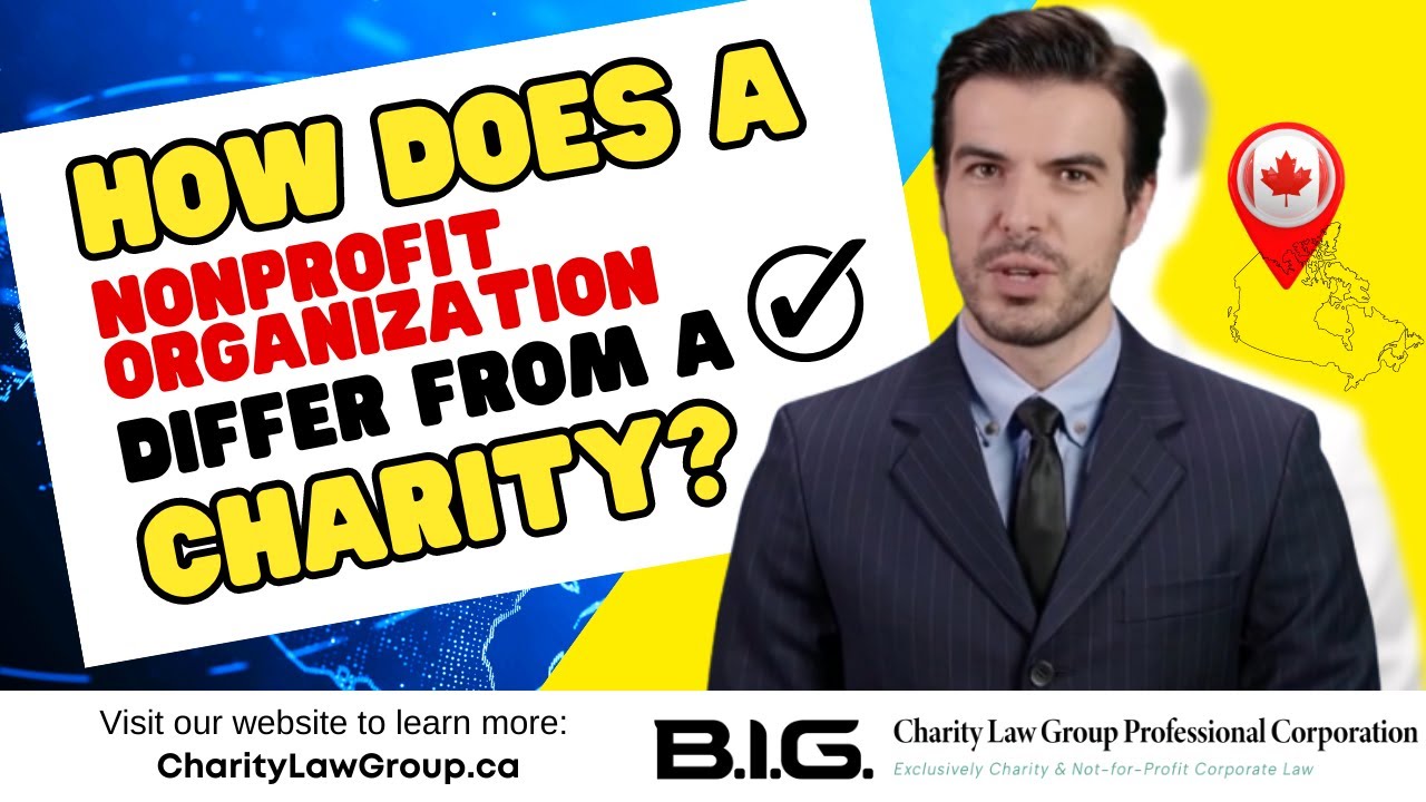 How does a Nonprofit Organization differ from a Charity?
