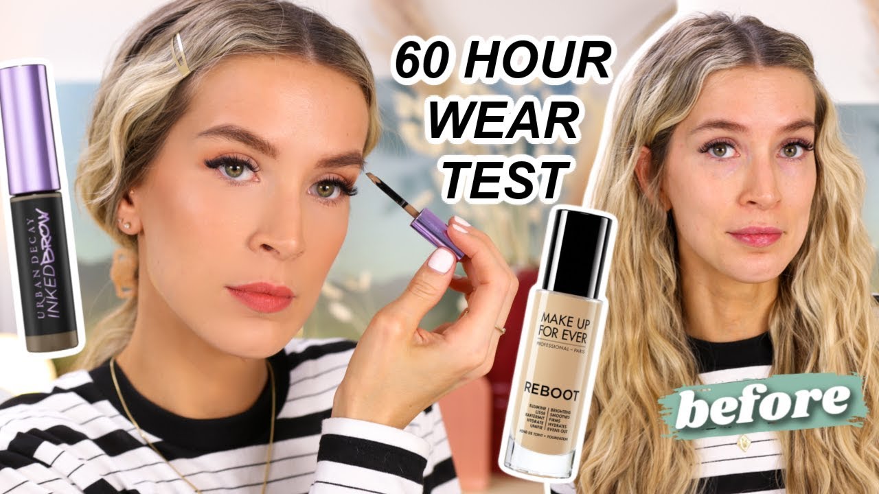 60 HOUR BROW WEAR TEST + NEW SKINCARE FOUNDATION REVIEW + DEMO | leighannsays