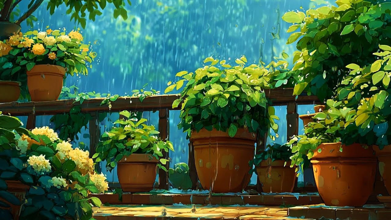 Secret Garden Rain 🌿🌧️ | Lofi Hiphop & Gentle Rain to Relax/Study