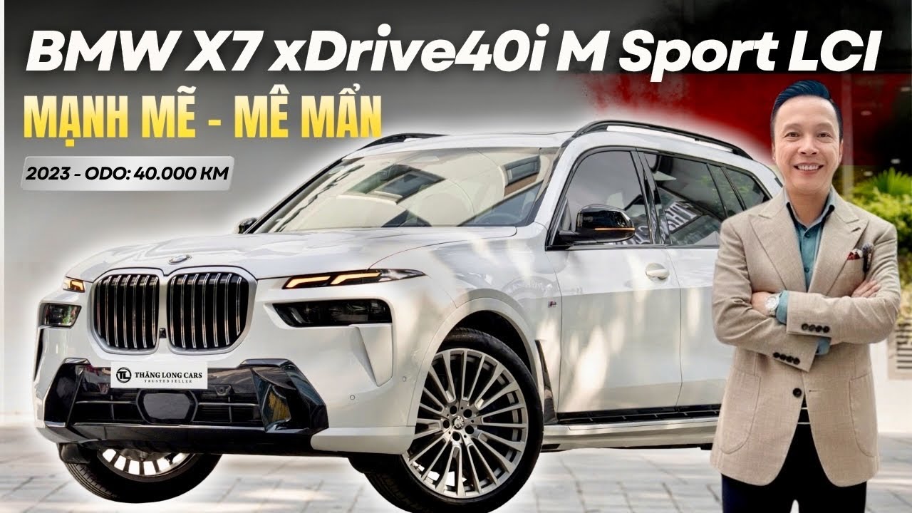 Review Chi Tiết BMW X7 xDrive40i MSPORT LCI 2023 Đối Thủ Của Lexus LX600 | Lê Minh Thành