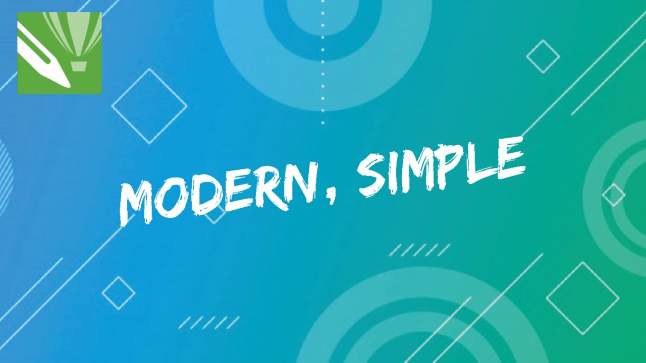 Tutorial desain background simple keren - CorelDraw