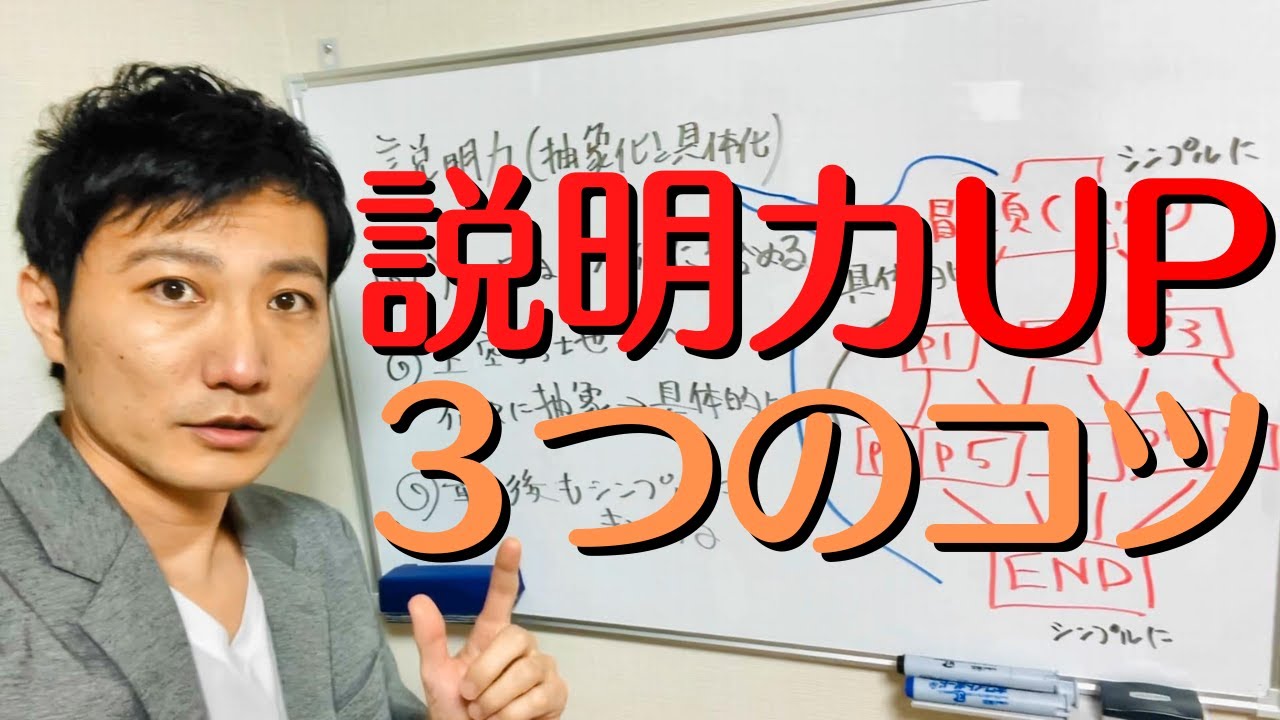 説明力アップ｜なぜあなたの話は伝わらないのか｜説明力が上手くなる方法｜３つのコツとポイント