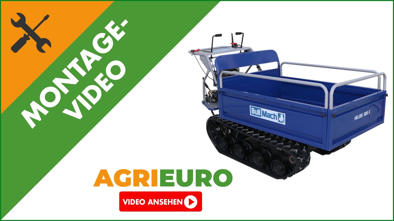 Montagevideo - Raupentransporter BullMach Helios 500 E