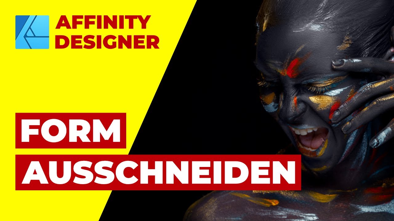Affinity Designer - Form Ausschneiden [Tutorial Deutsch]