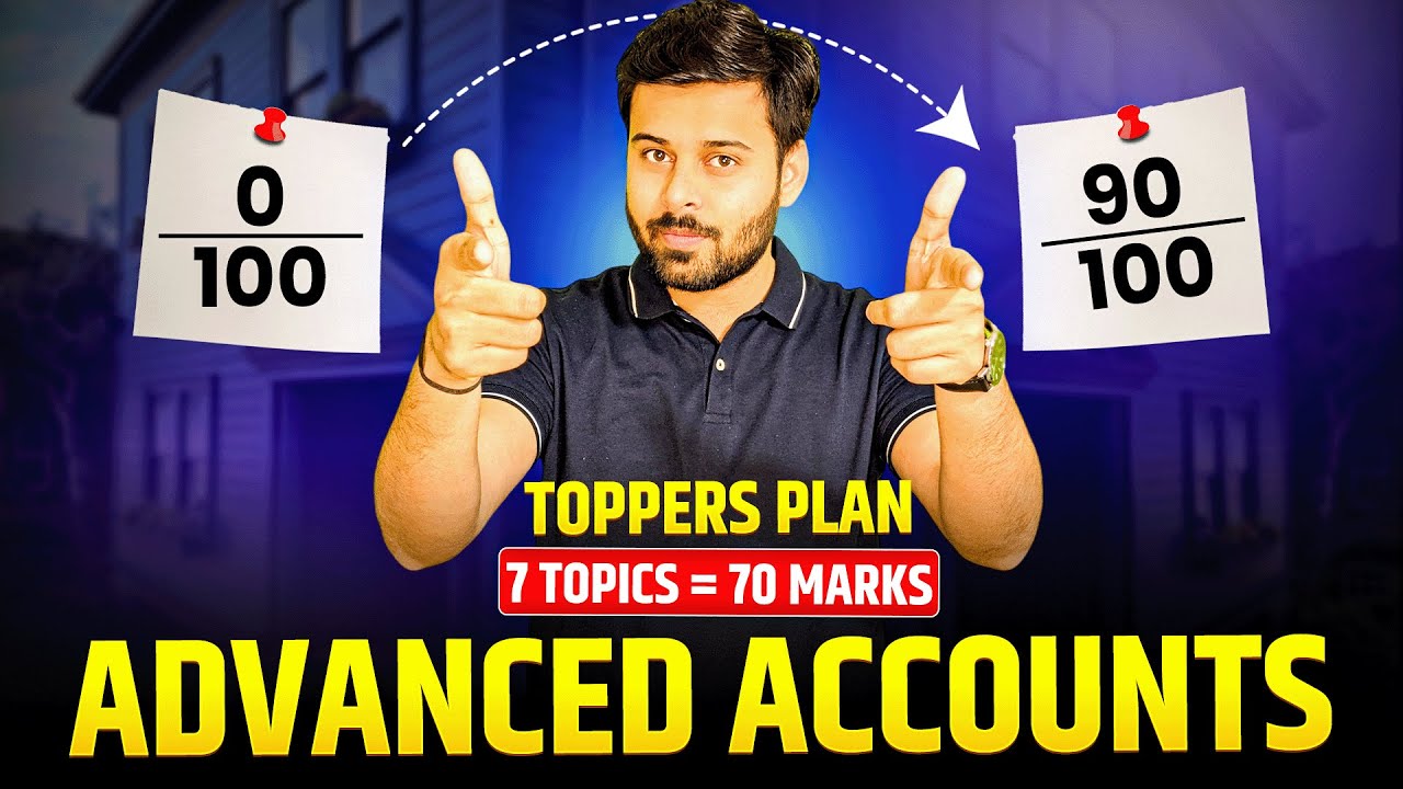 Most Important Topics with Questions for Advanced Accounts || CA Inter Jan 26 || ABC Analysis !!