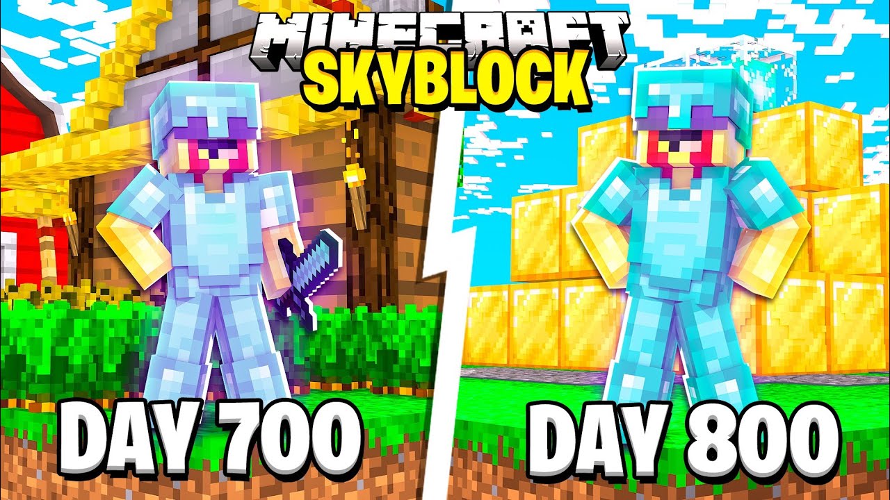 I Spent 800 Days In Cubecraft Skyblock... Minecraft Bedrock