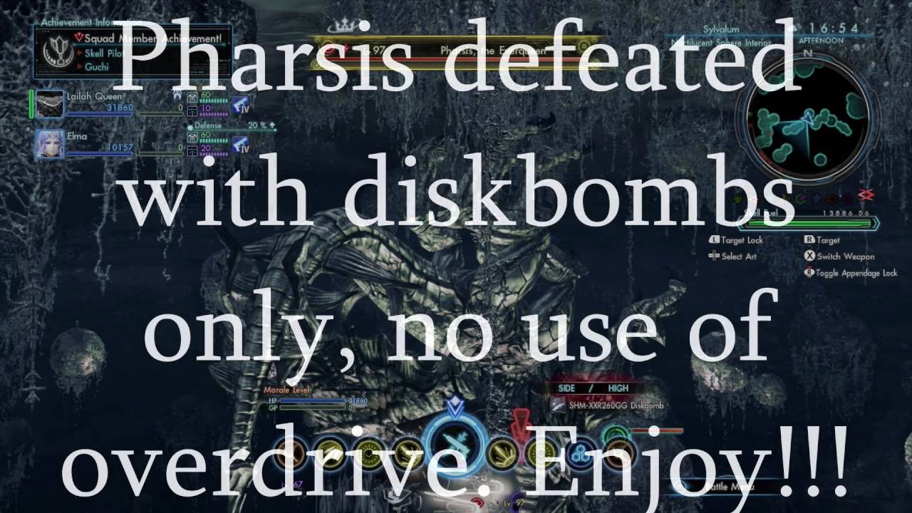 Xenoblade Chronicles X - Pharsis, the Everqueen - DISKBOMBS ONLY NO OVERDRIVE!!!