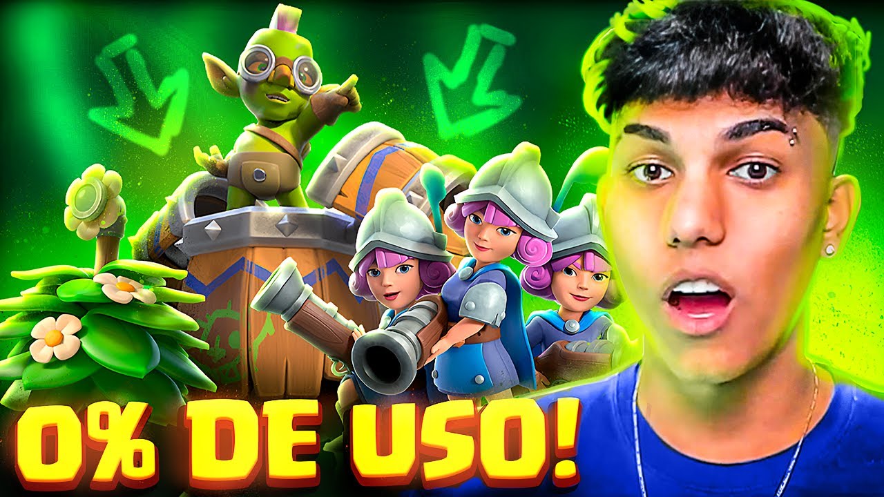 USEI AS 8 CARTAS MAIS INUTÉIS DO CLASH ROYALE!