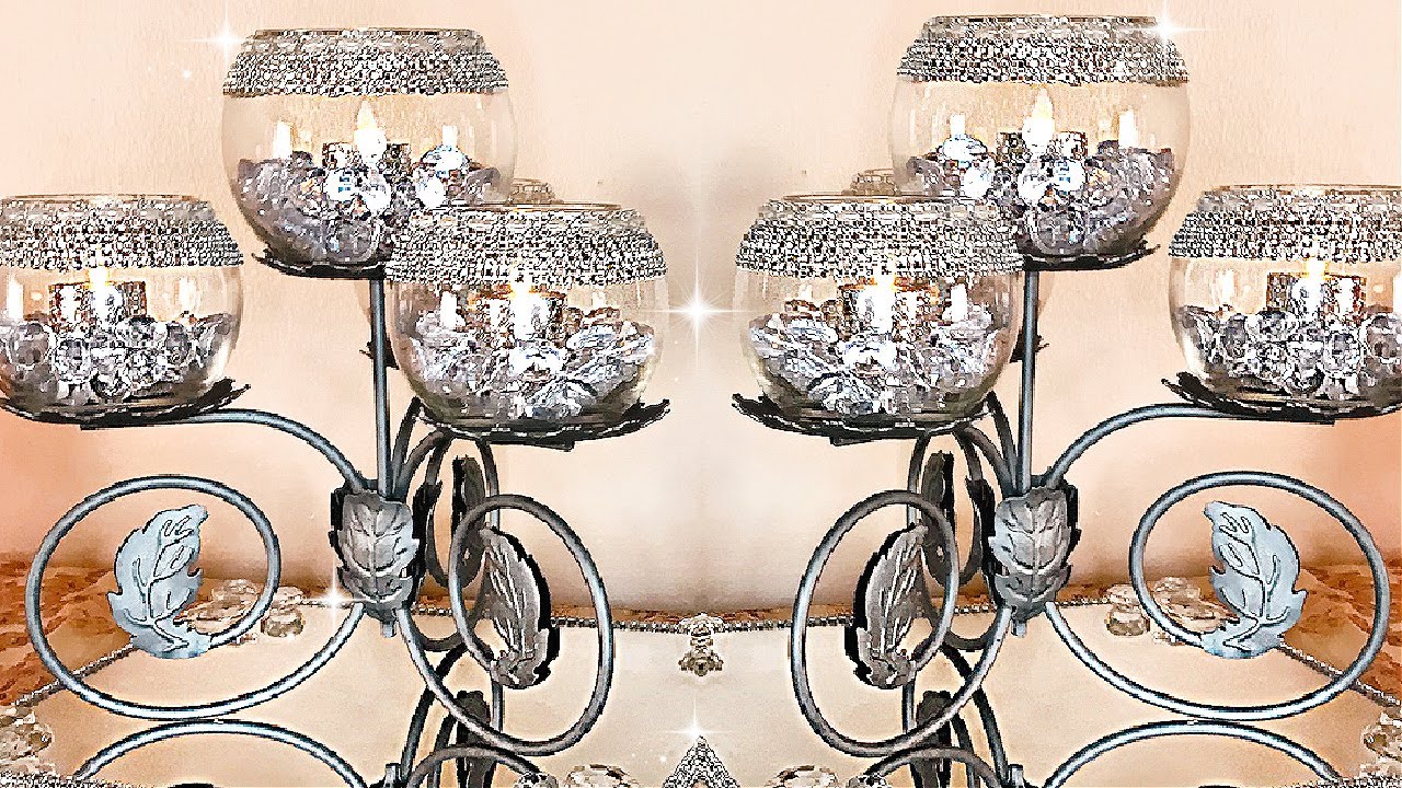 DIY Room Decor DIY Room Decorating Ideas Dollar Tree Home Improvment Ideas Diy Candle Vase & Stand