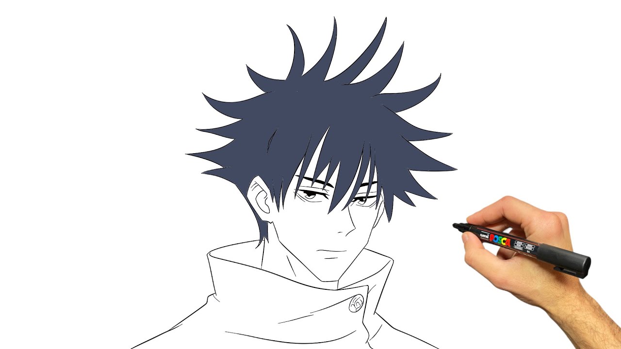 How to Draw Megumi Fushiguro | Step by Step Anime Drawing Tutorial