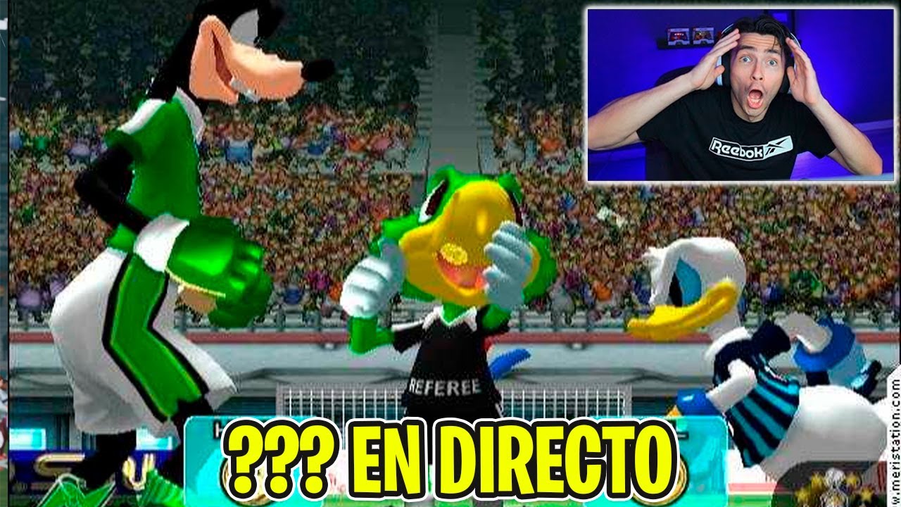 PROBANDO UN JUEGO DE FUTBOL DE DISNEY EN DIRECTO 😂😂