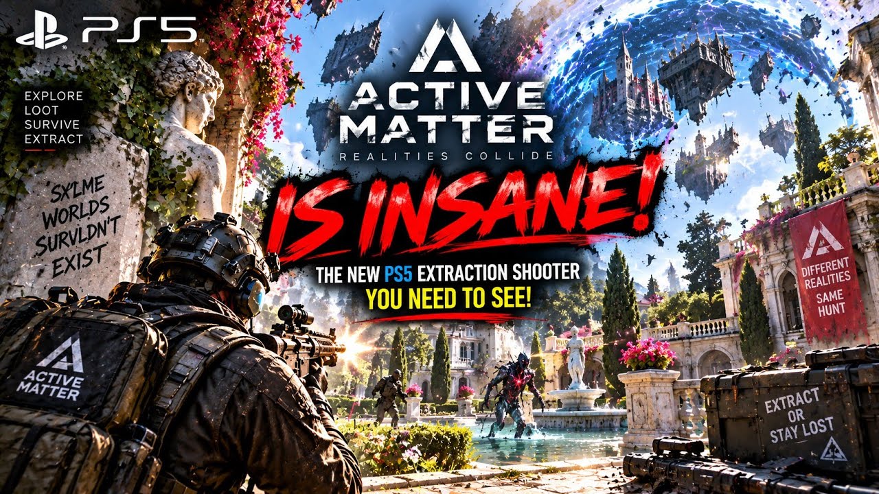 ACTIVE MATTER IS INSANE! 🔥 The NEW PS5 Extraction Shooter You NEED to See!