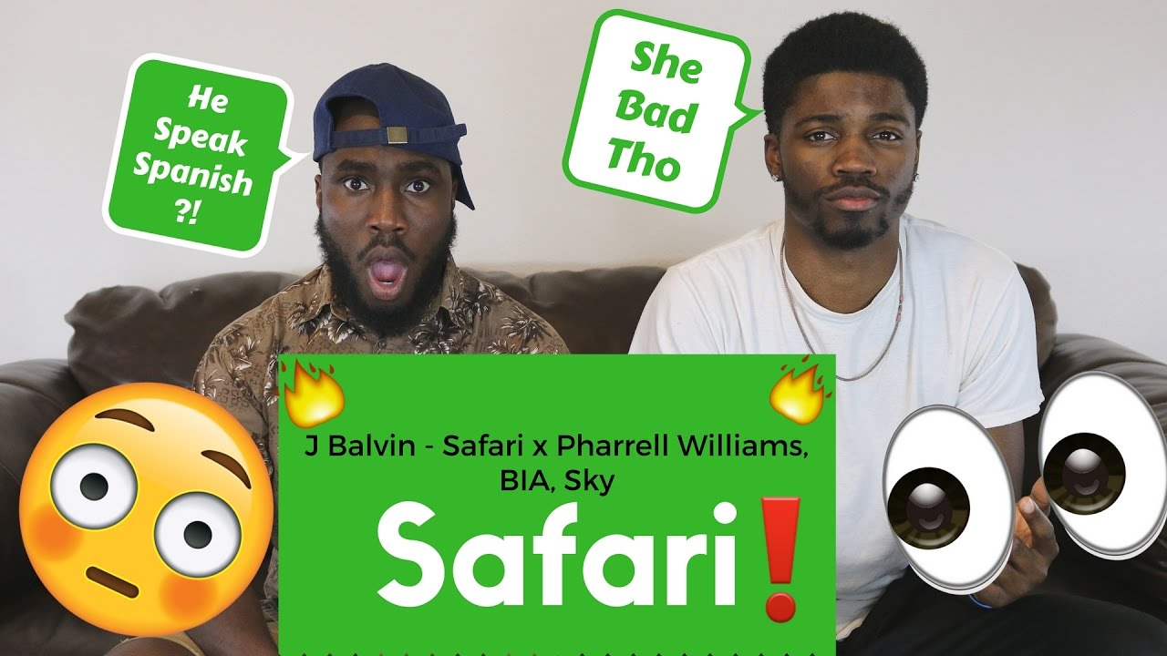 J Balvin - Safari ft. Pharrell Williams, BIA, Sky Official Reaction