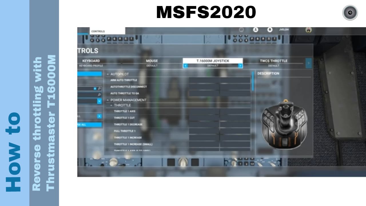 Flight Simulator 2020 — Как использовать реверсивный троттлинг с Thrustmaster T 16000M