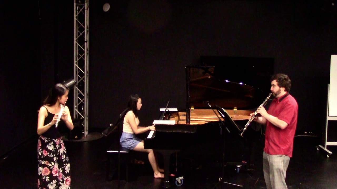 Telemann - Trio Sonata TWV 42:e9 - II: Allegro (Flute, Clarinet, and Piano Trio)