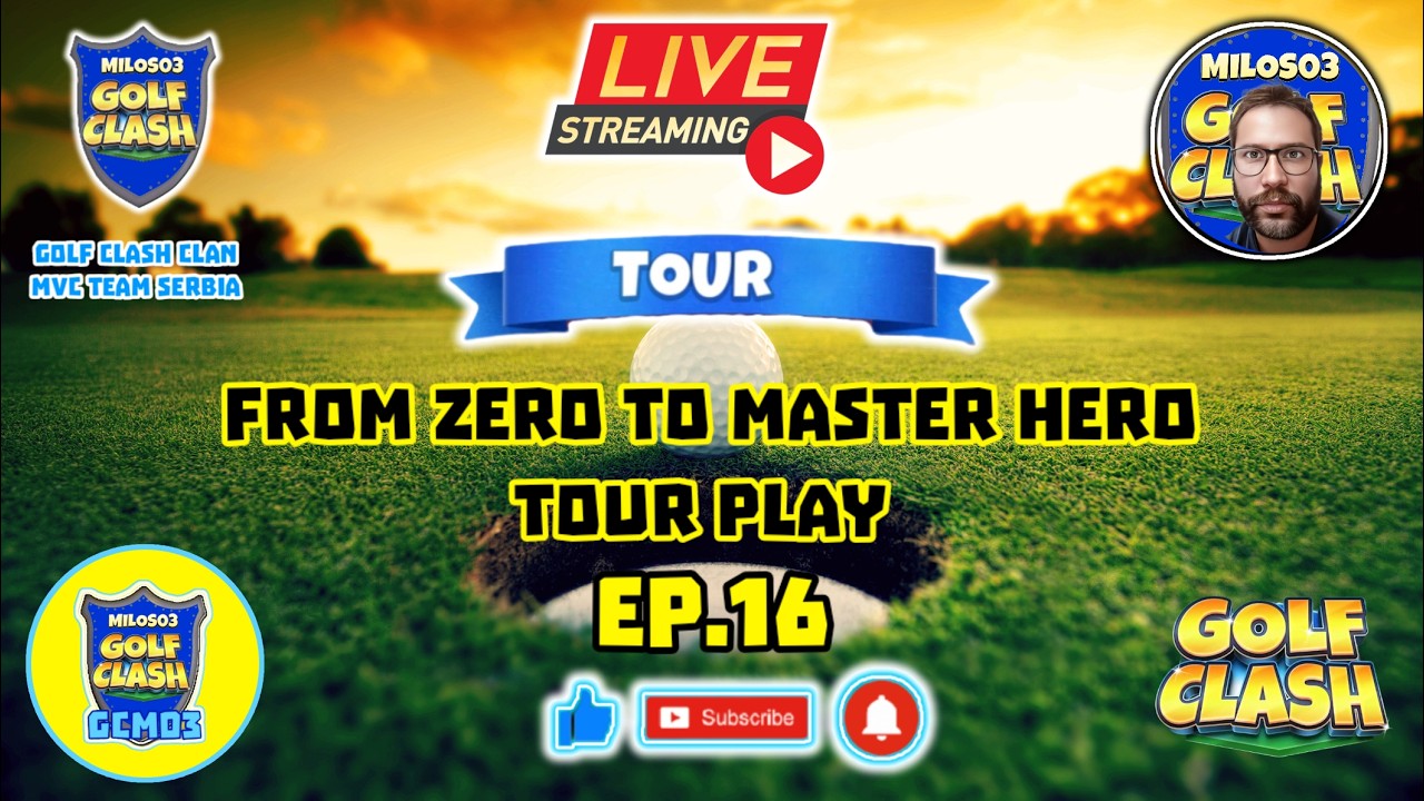 From Zero to Master Hero Ep16 - Tour Play 🔴LIVE🔴 @GolfClash ​