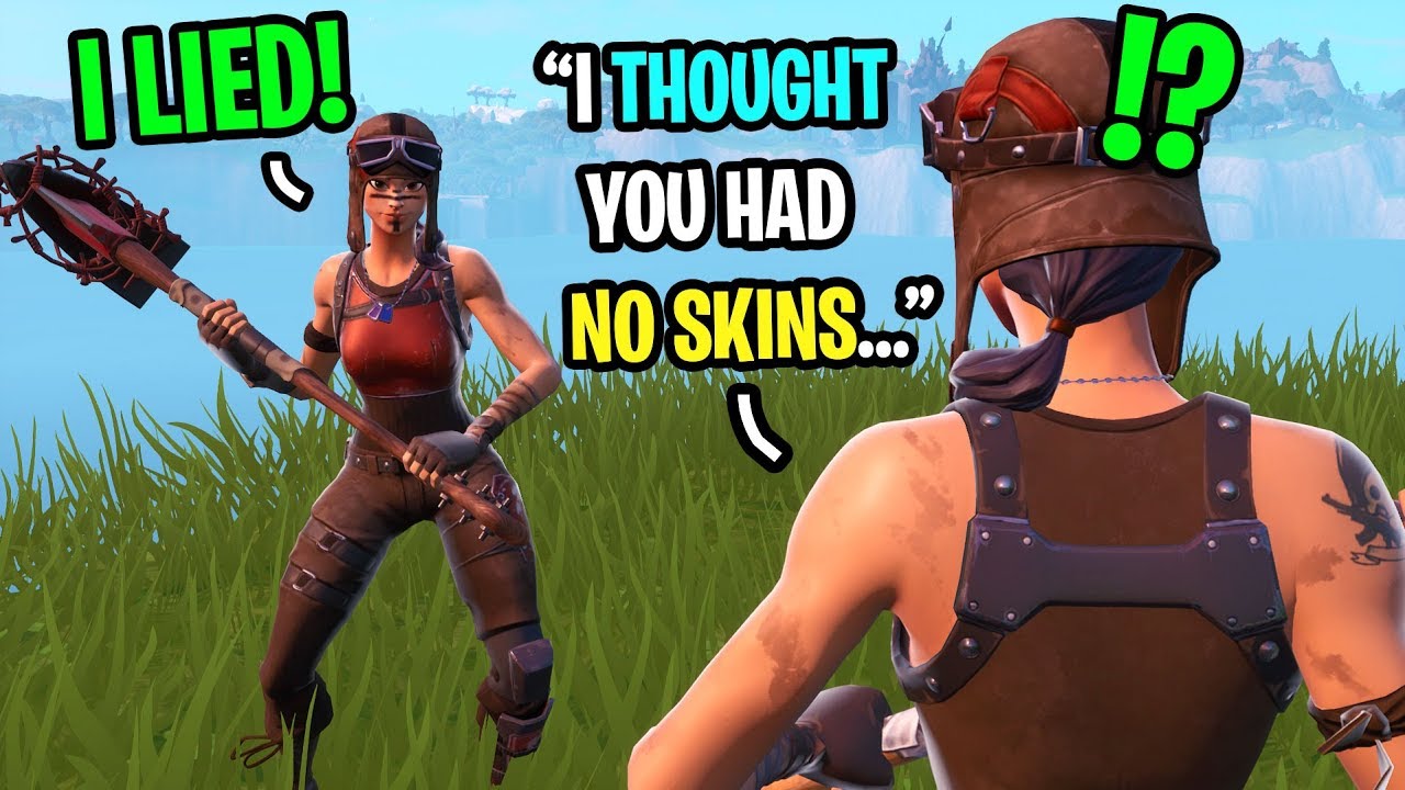 This RENEGADE RAIDER thought I had NO SKINS until I put on MY Renegade Raider...