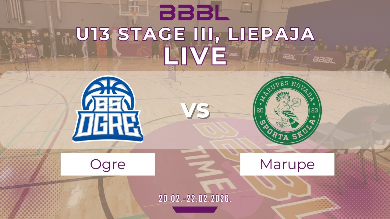 BS Ogre-2 2013 vs Mārupes NSS 2013 | BBBL U13 | Stage III