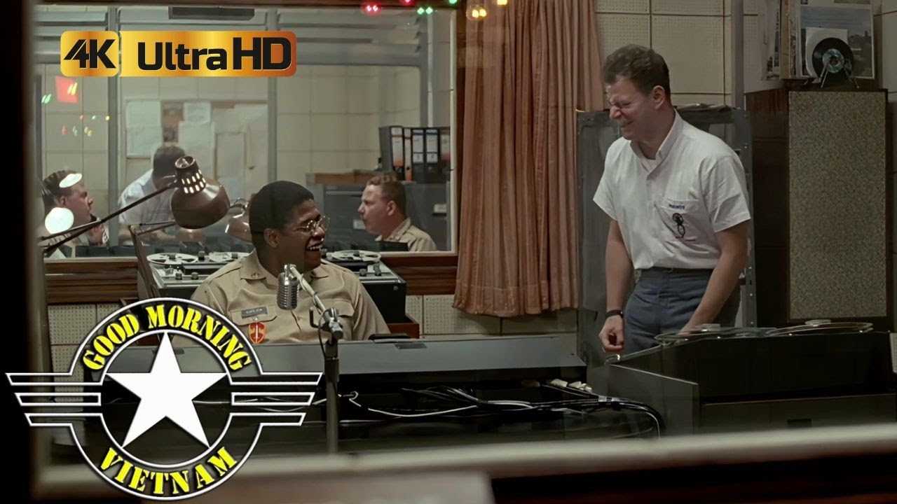 Good Morning Vietnam  Adrian Edits The Nixon Speech 'How Would You Describe Your....?'  4K HDR