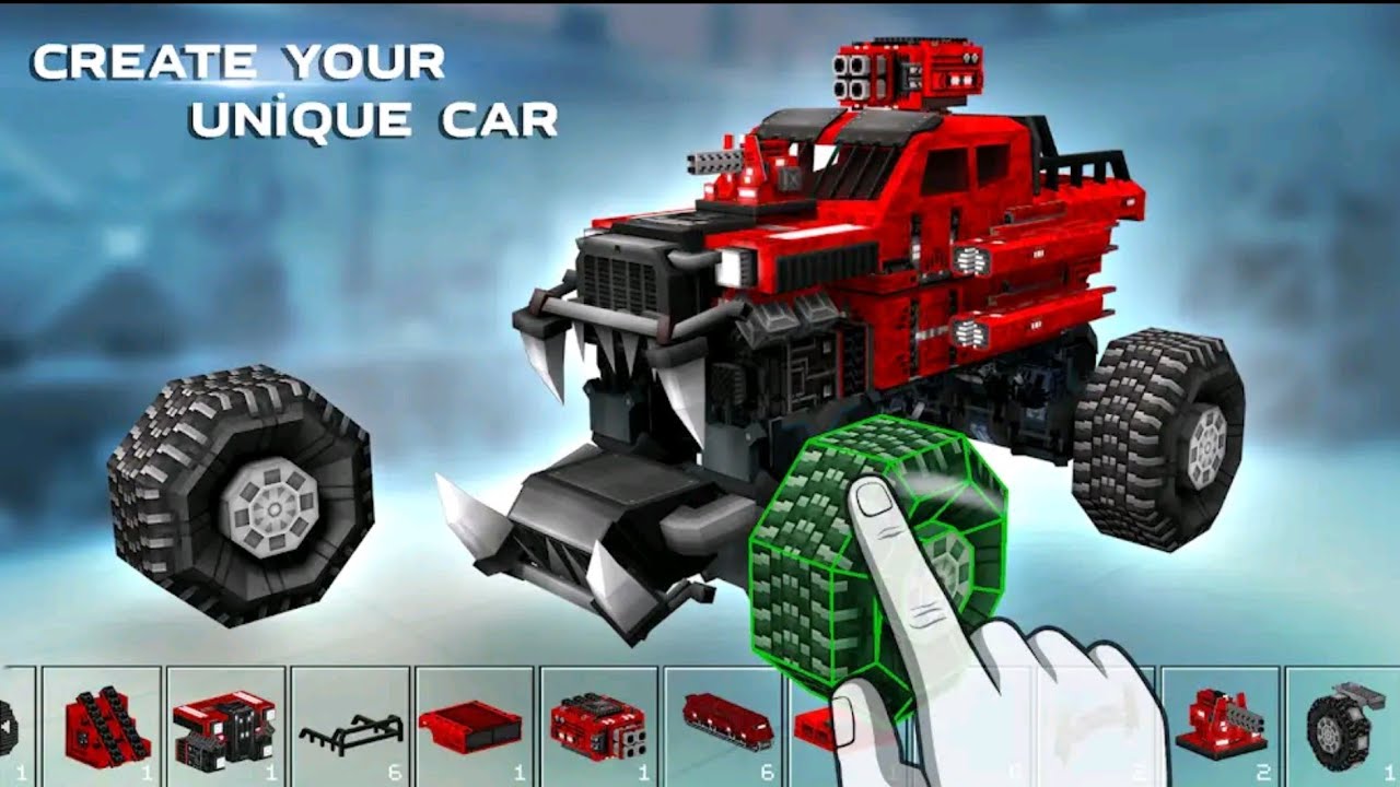 Blocky Cars Tank Game online - Android Gameplay