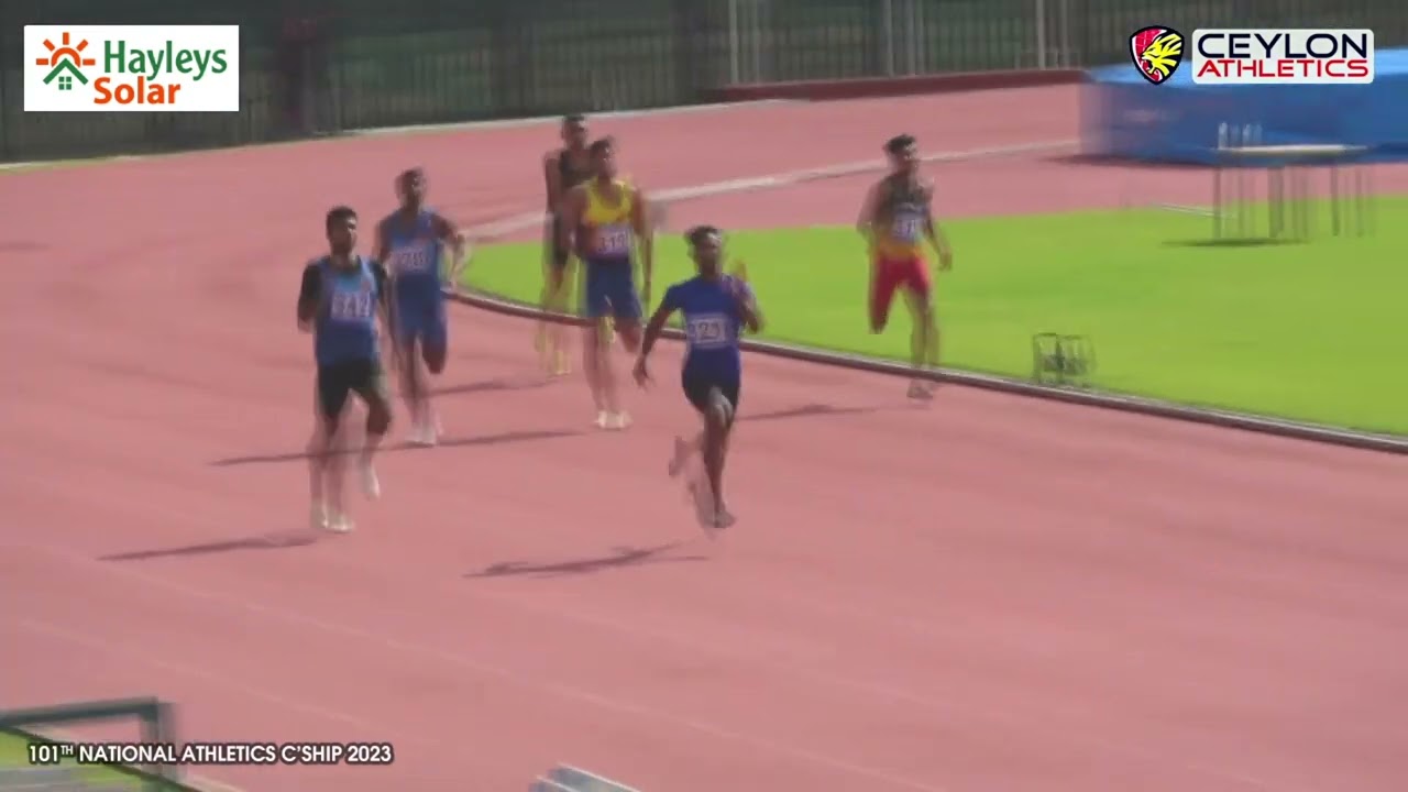 Kalinga Kumarage 45 07sec   400m Men Finals   National Athletics Championships 2023
