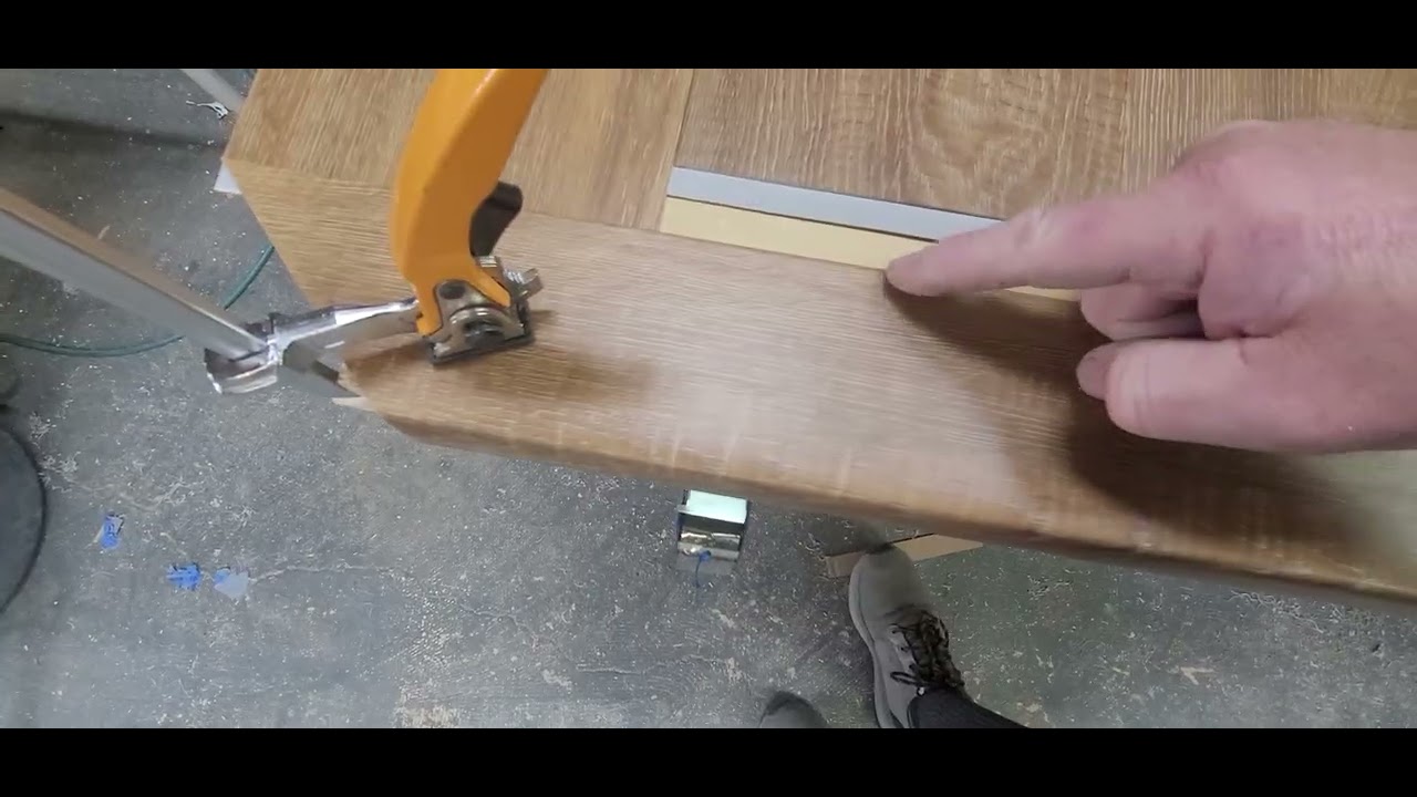 Karndean Merino Oak - Glue Down - Custom Stairwell Edge Band