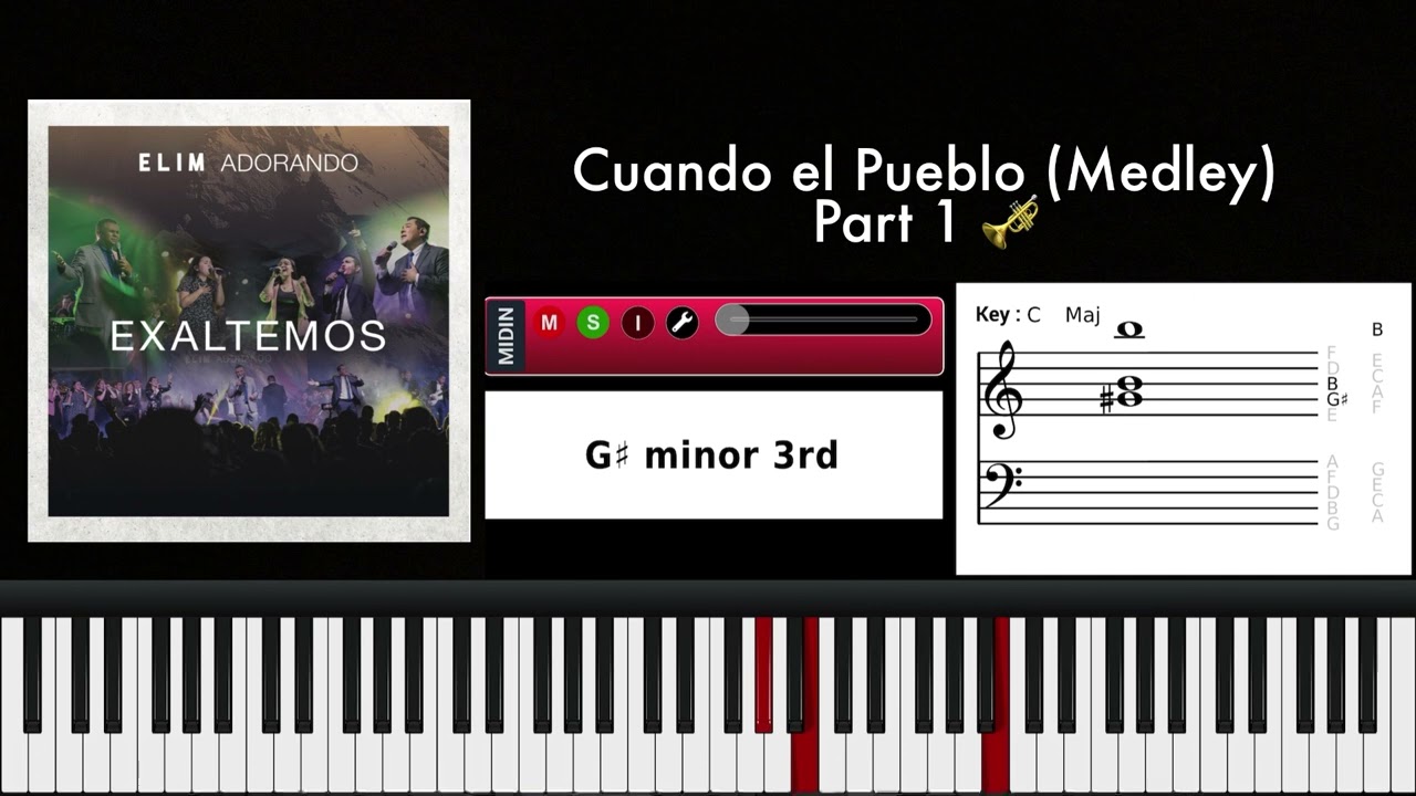 Cuando El Pueblo (Medley) Elim Adorando - Brass Trompeta Piano Cover