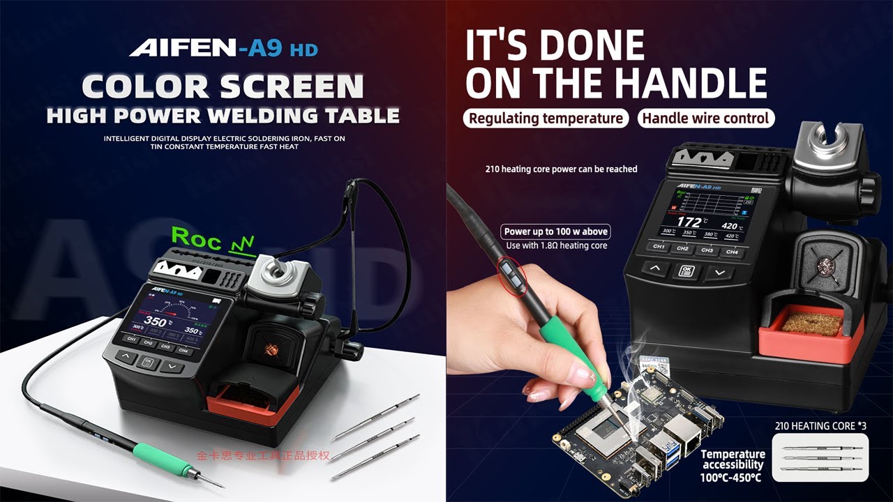 AIFEN A9 HD Soldering Station 180W Review | Best Soldering Iron Station