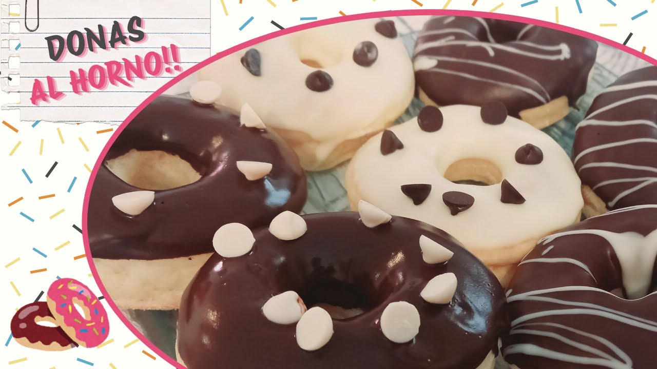 Mas ricas que las de la tienda y sin freir!! Deliciosas Donas al horno
