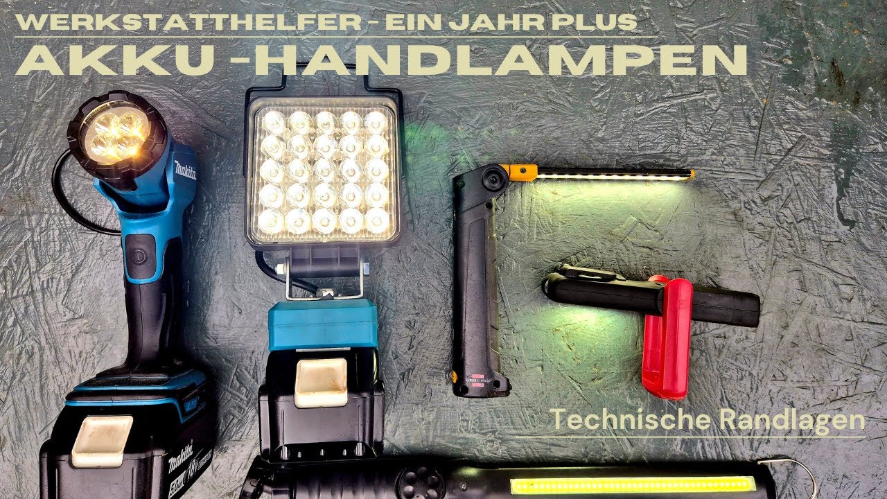 Akku-Handlampen für die Oldtimer-Schrauberei im Praxistest - Werkstatthelfer ein Jahr plus.