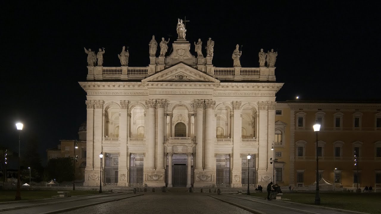 4K HDR Rome Walking Tour | Gardens of Via Sannio - Colosseum | Rome Walk Slow TV - ITALY Nov 2021