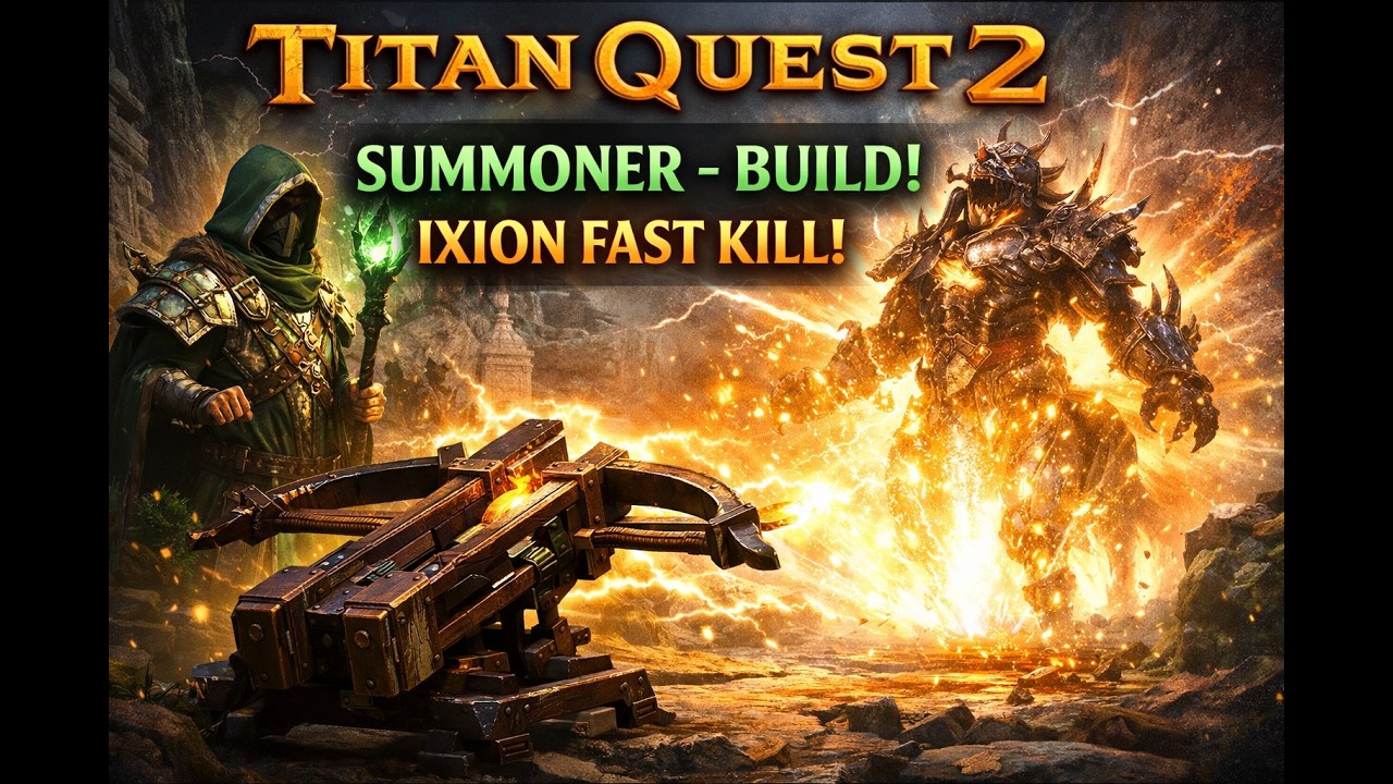 Titan Quest 2. Summoner - Build! Ixion fast kill!
