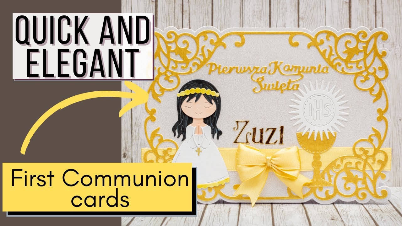 3 QUICK and ELEGANT First Holy Communion Cards