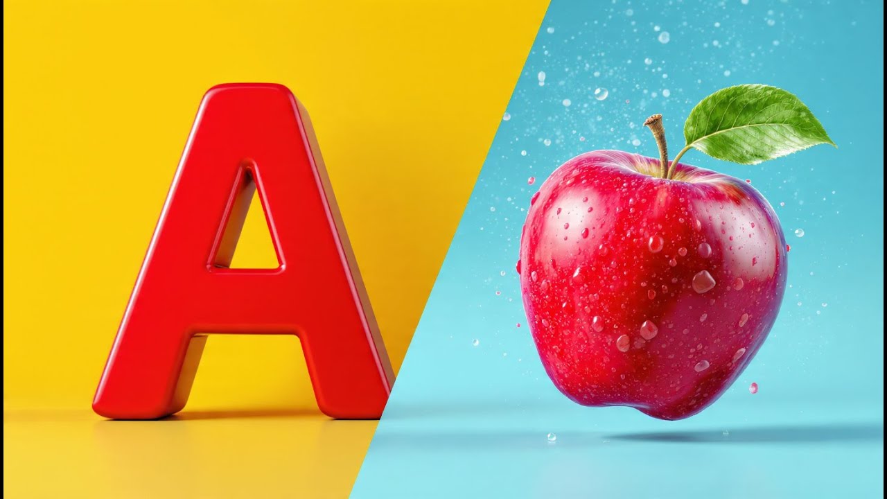 ABC Flashcards A-Z 🍎 | Real Pictures & Phonics 📸| Kindergarten Circle Time