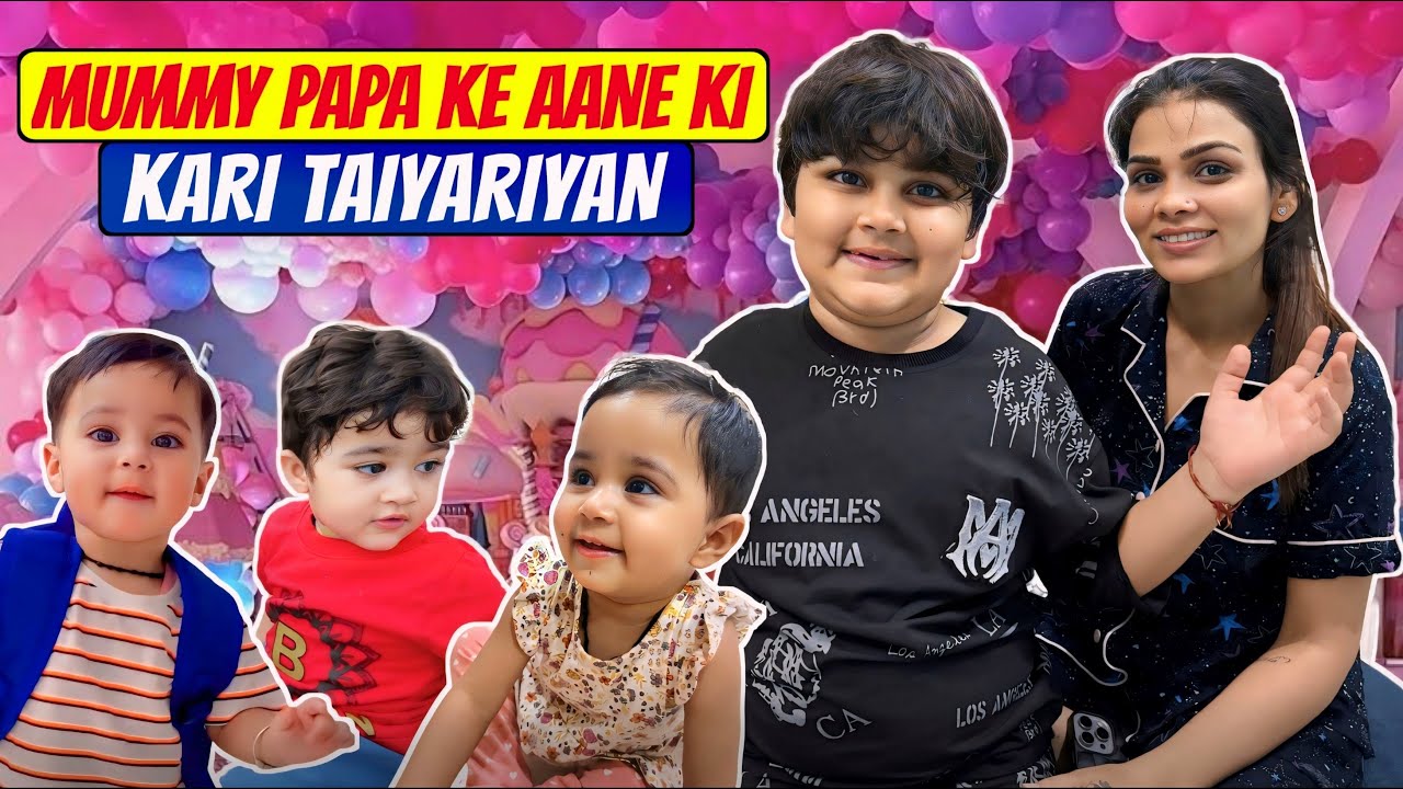 MUMMY PAPA KE AANE KI KARI TAIYARIYAN || MALIK KIDS