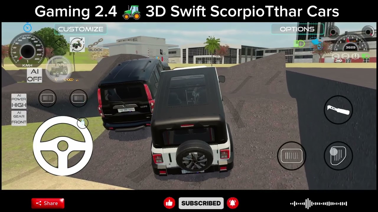 3D Car Driving Gameplay 🎮 | Swift Scorpio Thar Cars