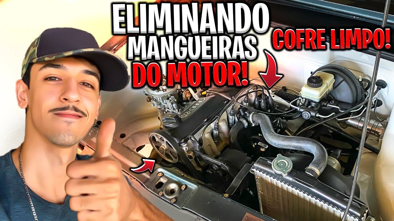 COMO ELIMINAR ALGUMAS MANGUEIRAS DO MOTOR AP * COFRE LIMPO *