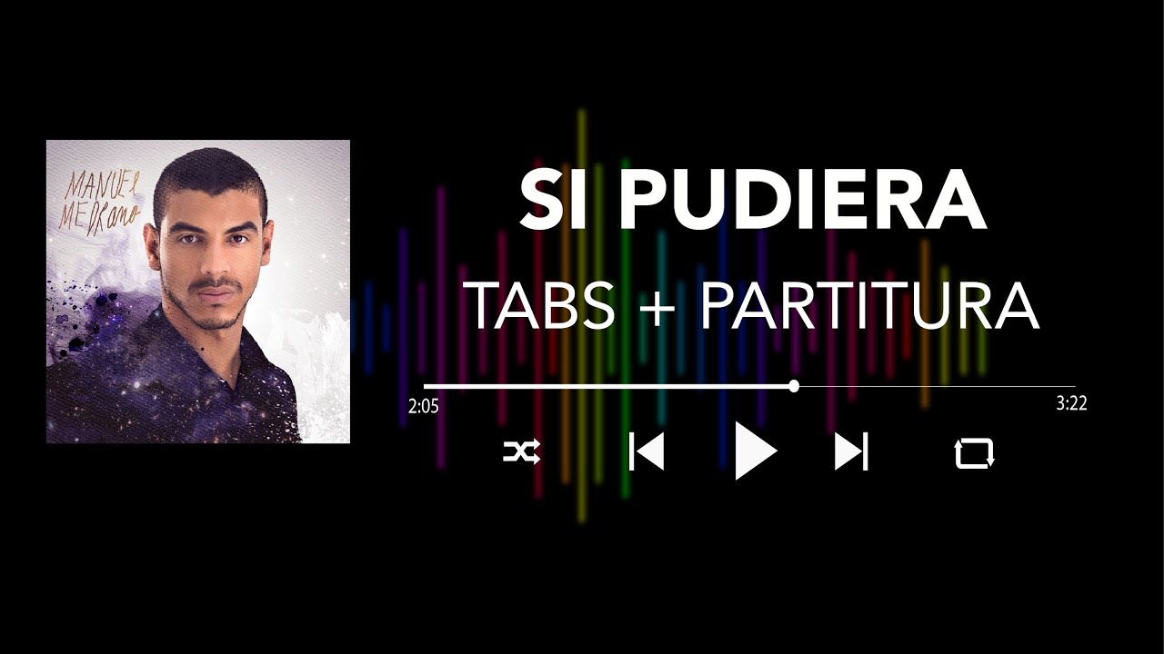 Manuel Medrano - Si Pudiera (Bass Cover/Tabs + Partitura + Acordes)