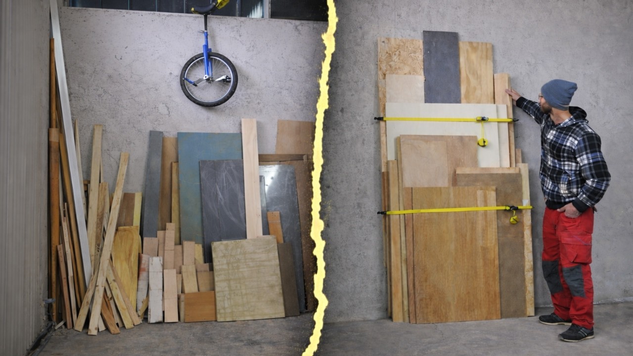 Come ORGANIZZARE gli SCARTI in laboratorio | 3MDF n. 63 | 3 Minuti Di Falegnameria | Fai da te legno