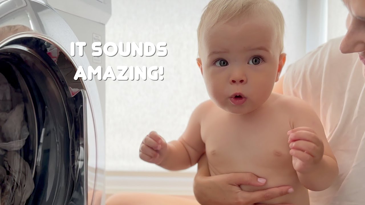 Gold Emotions that will make you laugh! My Baby Hilarious Reaction to Washing Machine