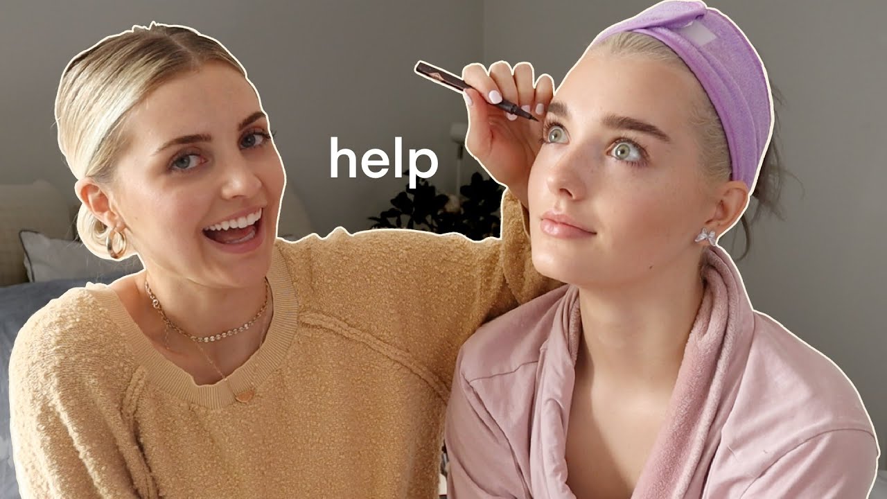 my sister gives me a MAKEOVER... (with Aspyn Ovard)