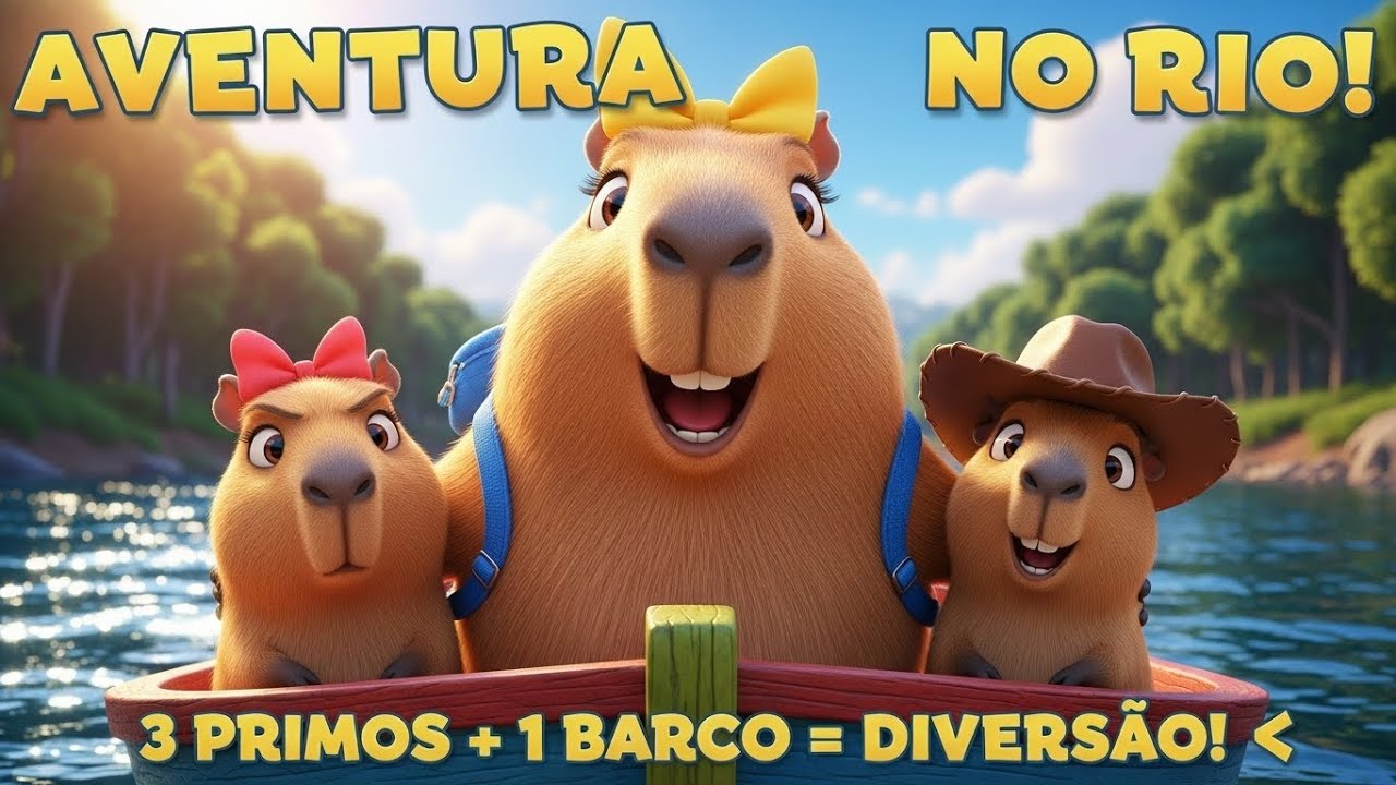 🚣 Capicapi, Capibibi e Capivivi no Rio! Aventura Incrível! 🌊✨