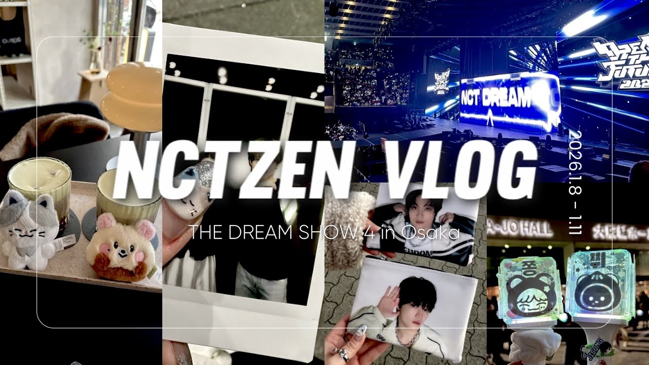 【NCTzen Vlog】THE DREAM SHOW 4 in Osaka / ドリショ大阪＋リリイベ東京 食い倒れ4days🐷🤍